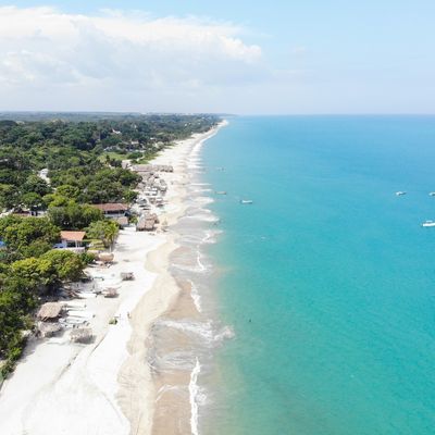 Santa Clara beach from above